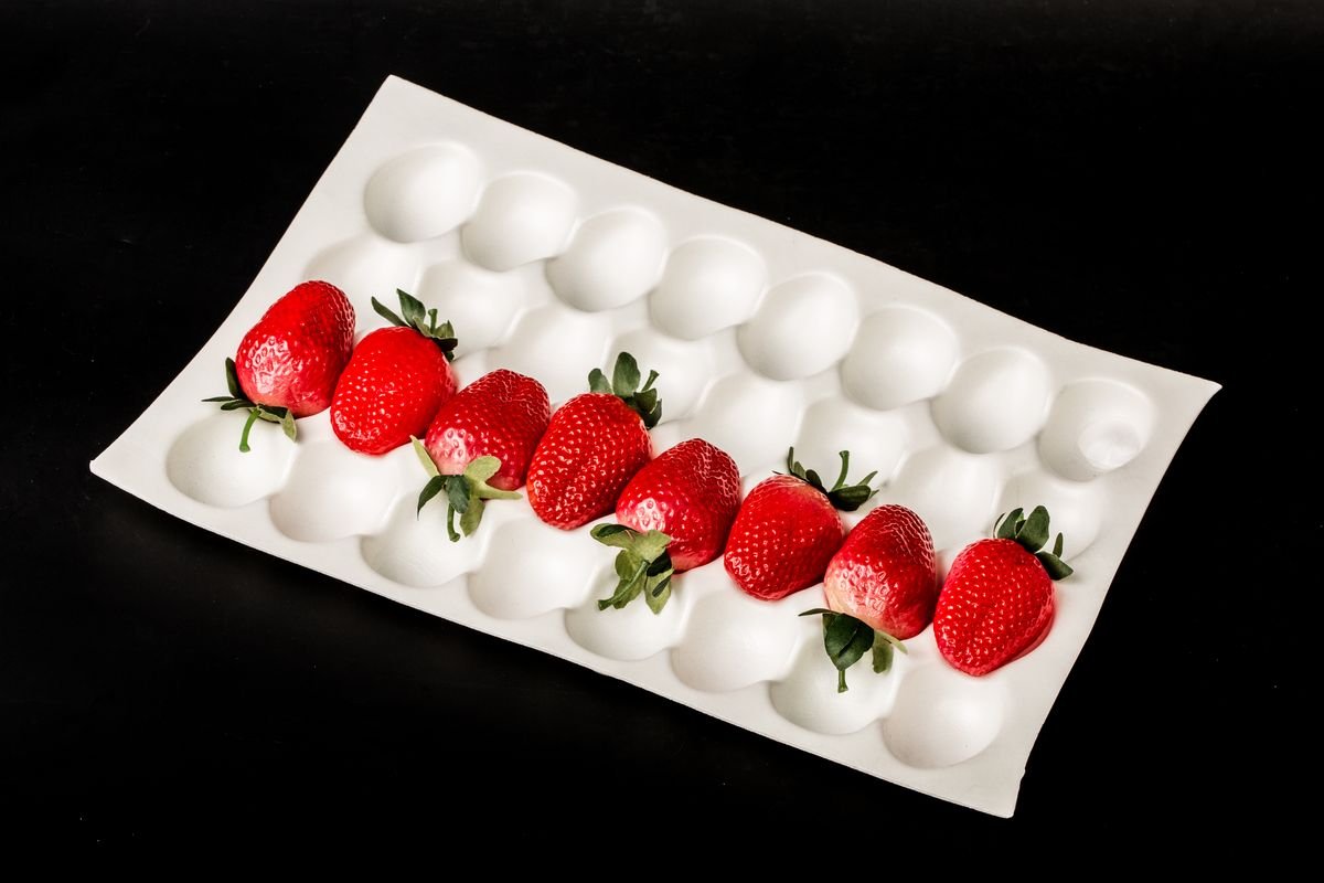 Alternating-Layout Strawberry Soft Tray — 草莓调头放置软托 | ZENYARE fruit packaging